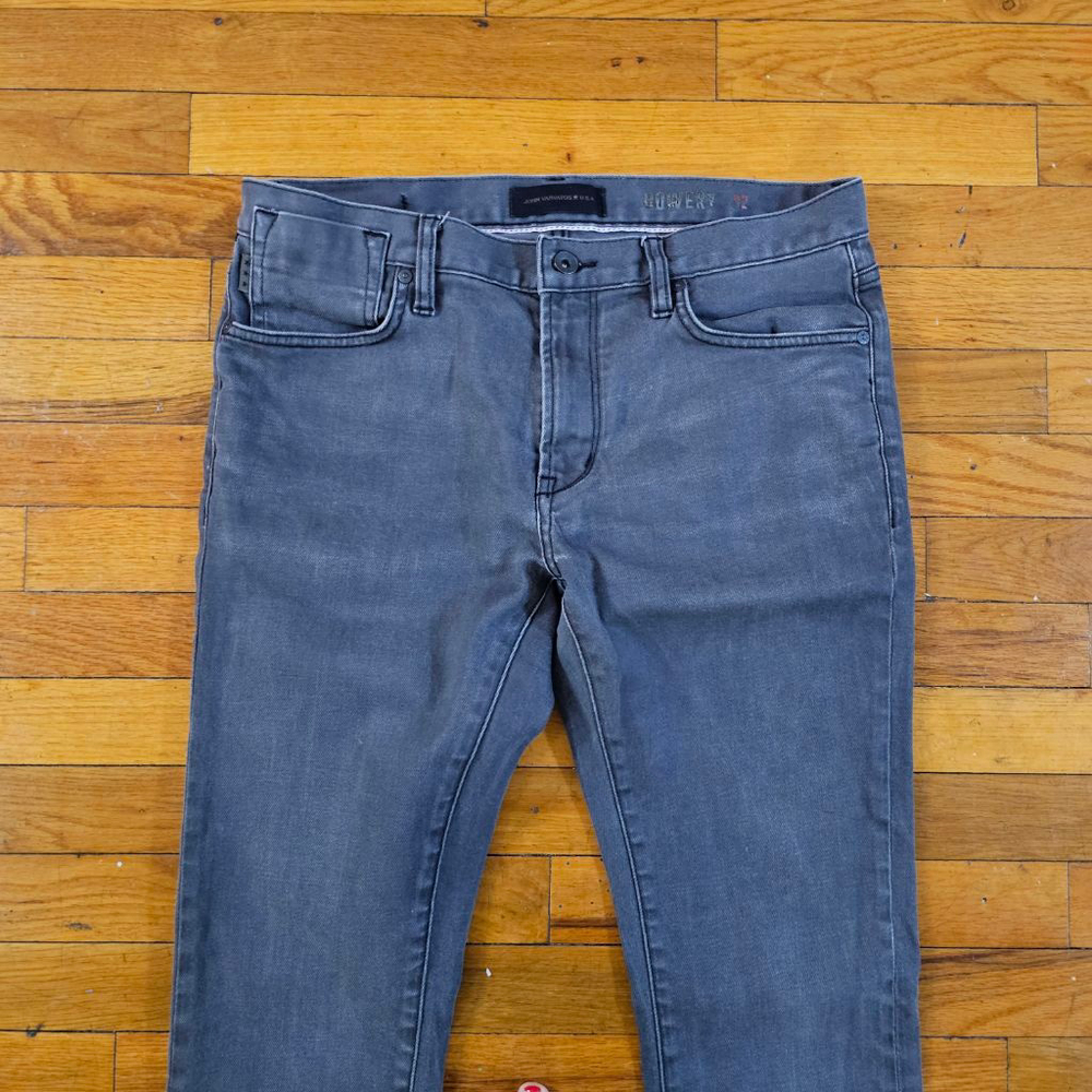 John Varvatos Bowery Gray Slim Straight Jeans 32x28 - Picture 2 of 8